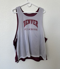 New Balance Reversible Mesh IFC Lacrosse Tank Jersey Burgundy/White Size: L/XL