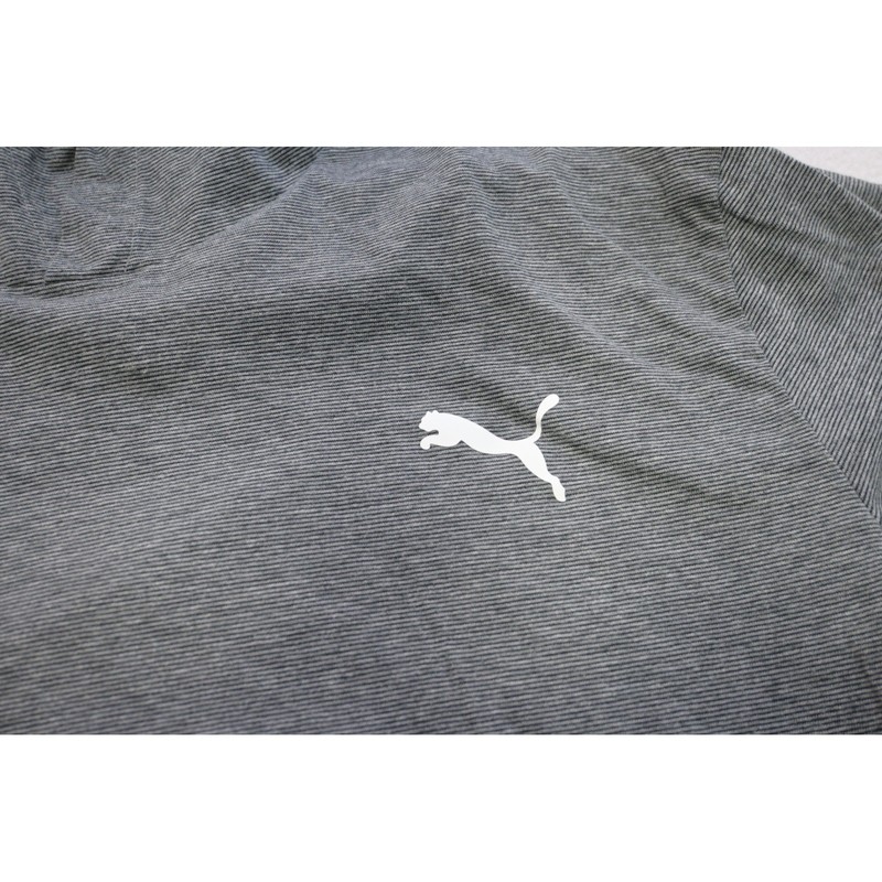 Puma Hooded Sweat Shirt T-Shirt Mens XL Grey Long Sleeve Athletic Performance gallery