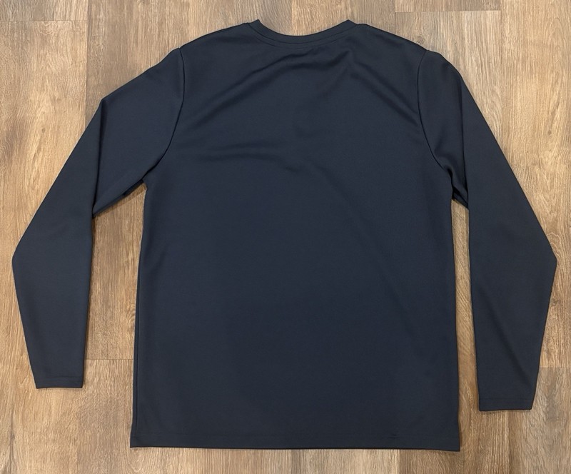 Snap-on Men's Navy Henley Pullover 100% Polyester Long Sleeve Button Large gallery