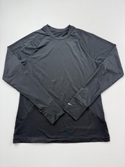 Nike Pro Dri-FIT Shirt Mens Large Black Long Sleeve Raglan Training Performance