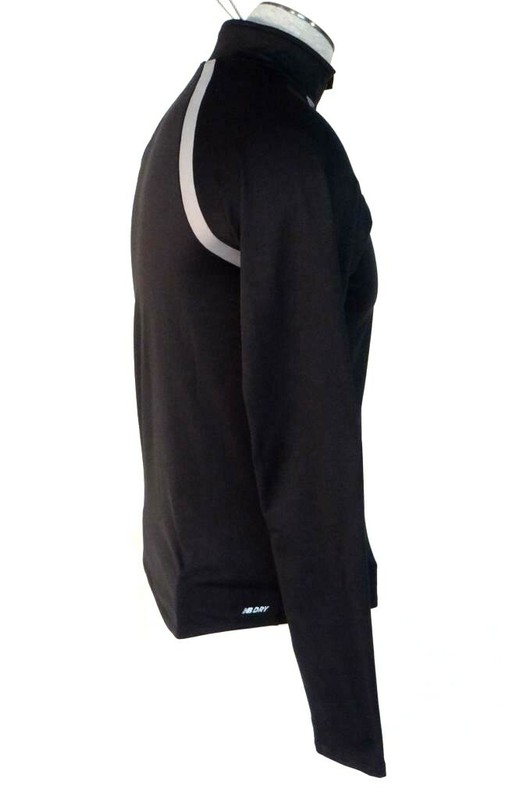 New Balance NB Dry NB Heat Black 1/2 Zip Long Sleeve Running Shirt Men's NWT gallery