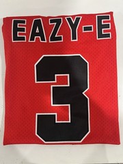 Authentic Classics N.W.A Eazy-E #3 Red Mesh Polyester Jersey Men’s L