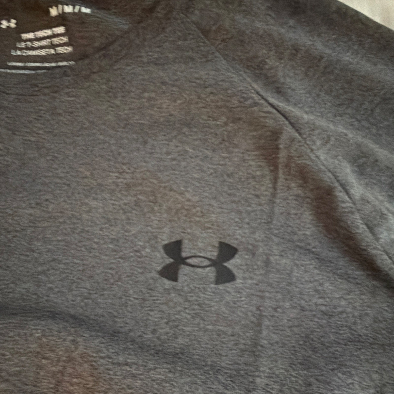 Under Armour Tech The Tech Tee Men's M Gray Short Sleeve Crew Neck Relaxed Poly gallery