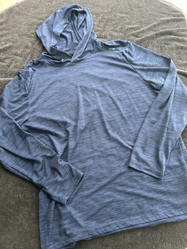 Alive Athletic Base Layer Quick-Dry Hoodie Blue Shirt Size X-large Long Sleeve gallery