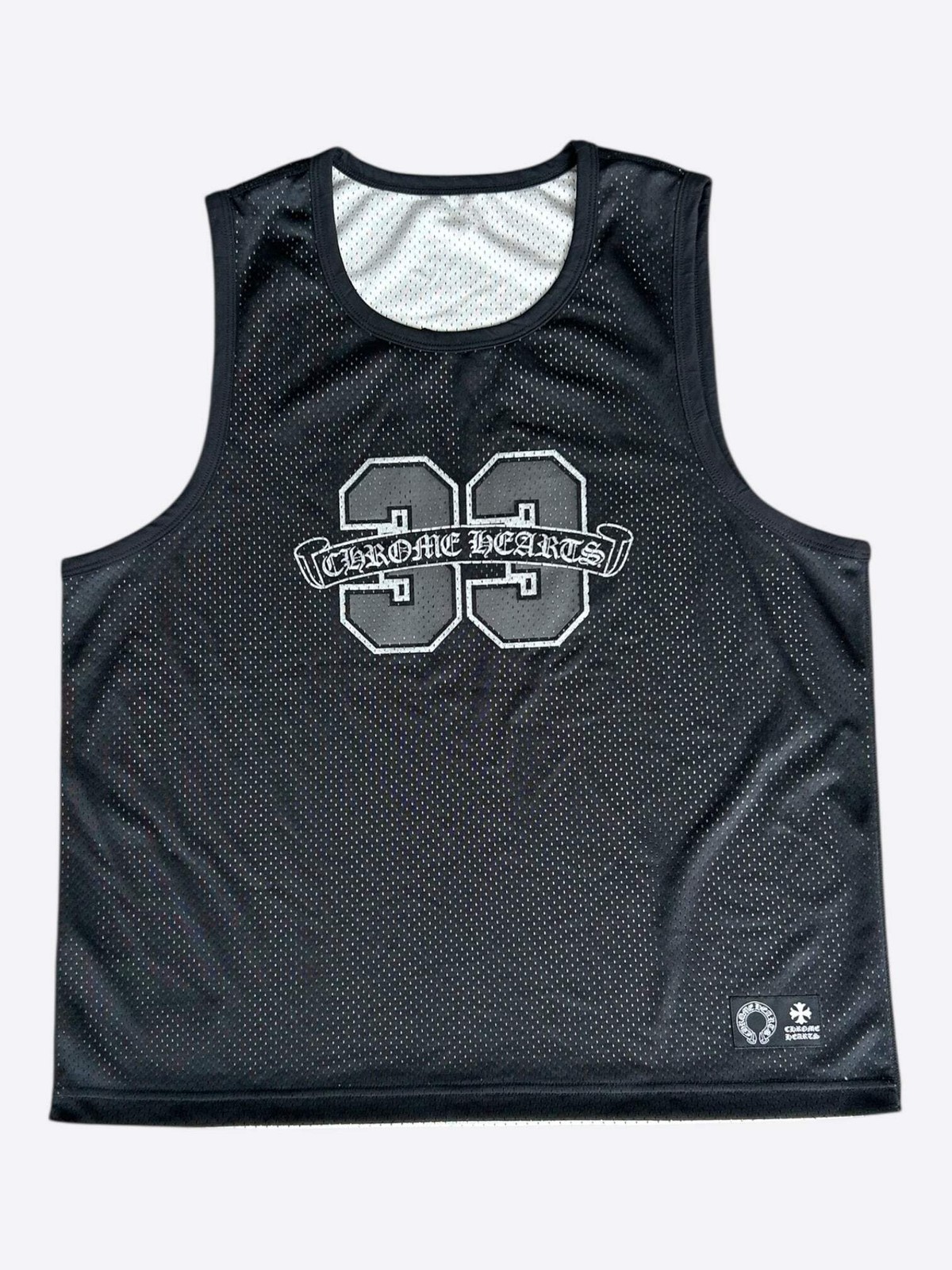 Chrome Hearts Black & White Logo Reversible Mesh Jersey gallery