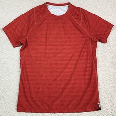 SAXX Men’s Size S Red Hot Shot Tech Tee Gym Workout Running T Shirt Small