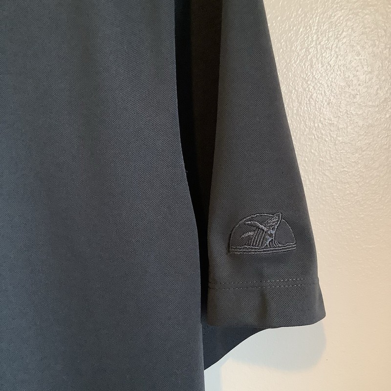 Nike Golf Polo Shirt Men’s Polo Performance Matte Gray Polyester Size XLarge XL gallery