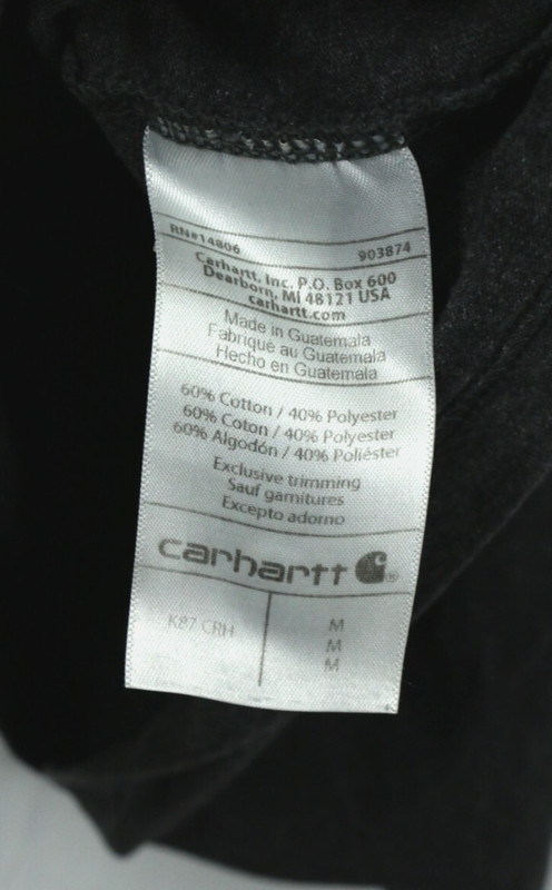 Carhartt Original Fit Pocket Tee Men's M Heather Gray Short Sleeve Cotton Poly gallery