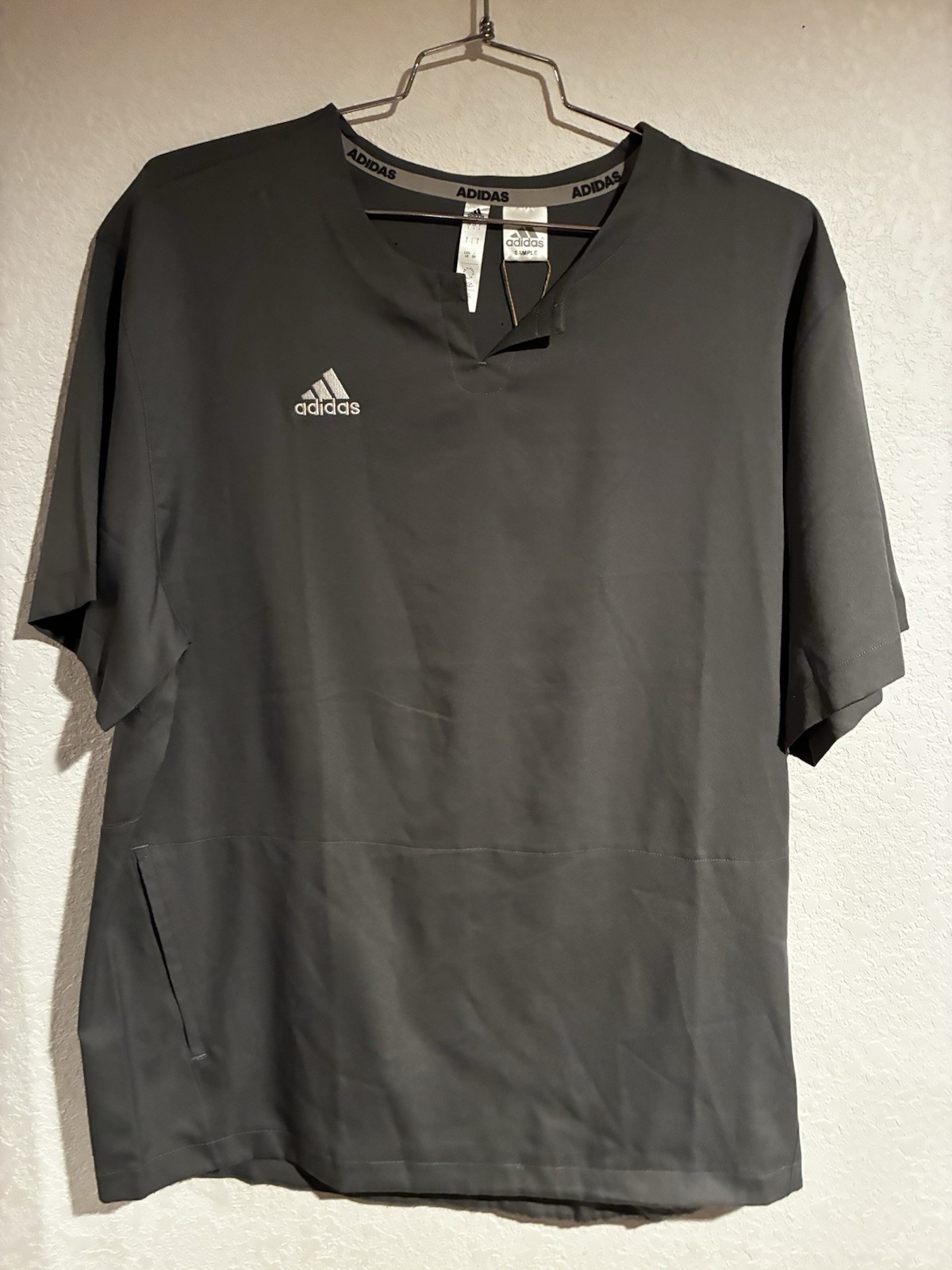 Adidas men’s cage icon cage jacket color: grey size large L HF6161 gallery