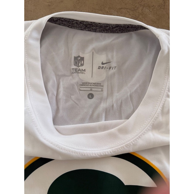 Nike Green Bay Packers NFL Dri-FIT Long Sleeve Shirt Mens Large White Football gallery