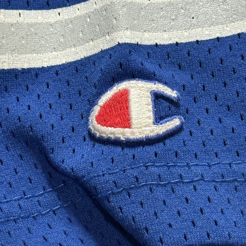 Vintage Champion # 3 Blue Football Jersey Size Large Made USA 70s 80s gallery