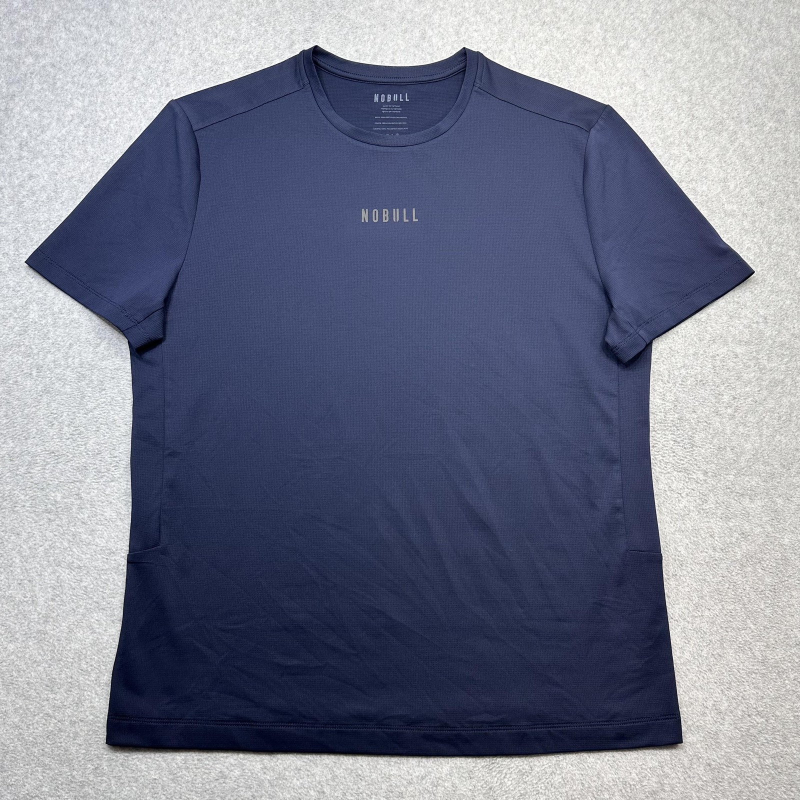 NOBULL Shirt Mens Large Blue Graphic Short Sleeve Performance Tee Athletic gallery