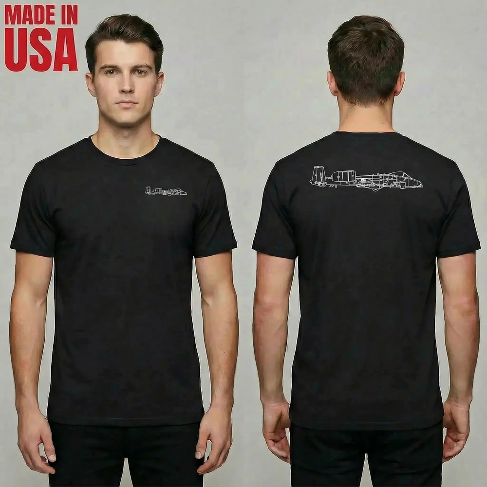 Fairchild Republic A-10 Warthog Thunderbolt II Line PREMIUM TEE SHIRT S-2XL