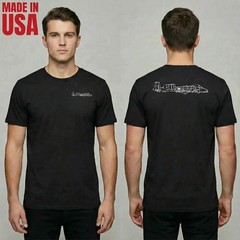 Fairchild Republic A-10 Warthog Thunderbolt II Line PREMIUM TEE SHIRT S-2XL