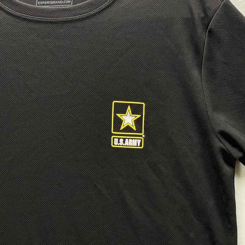 Mens Black Tec Tee Shirt Medium Workout and Casual Wear U.S. Army gallery