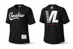 Crenshaw Victory Lap 2018 Baseball Jersey Black Button Up XL