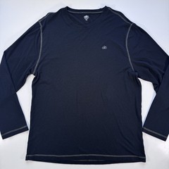 ALO YOGA Cool Fit Long Sleeve Shirt Mens XXL Black Tech T Baselayer BambooCotton