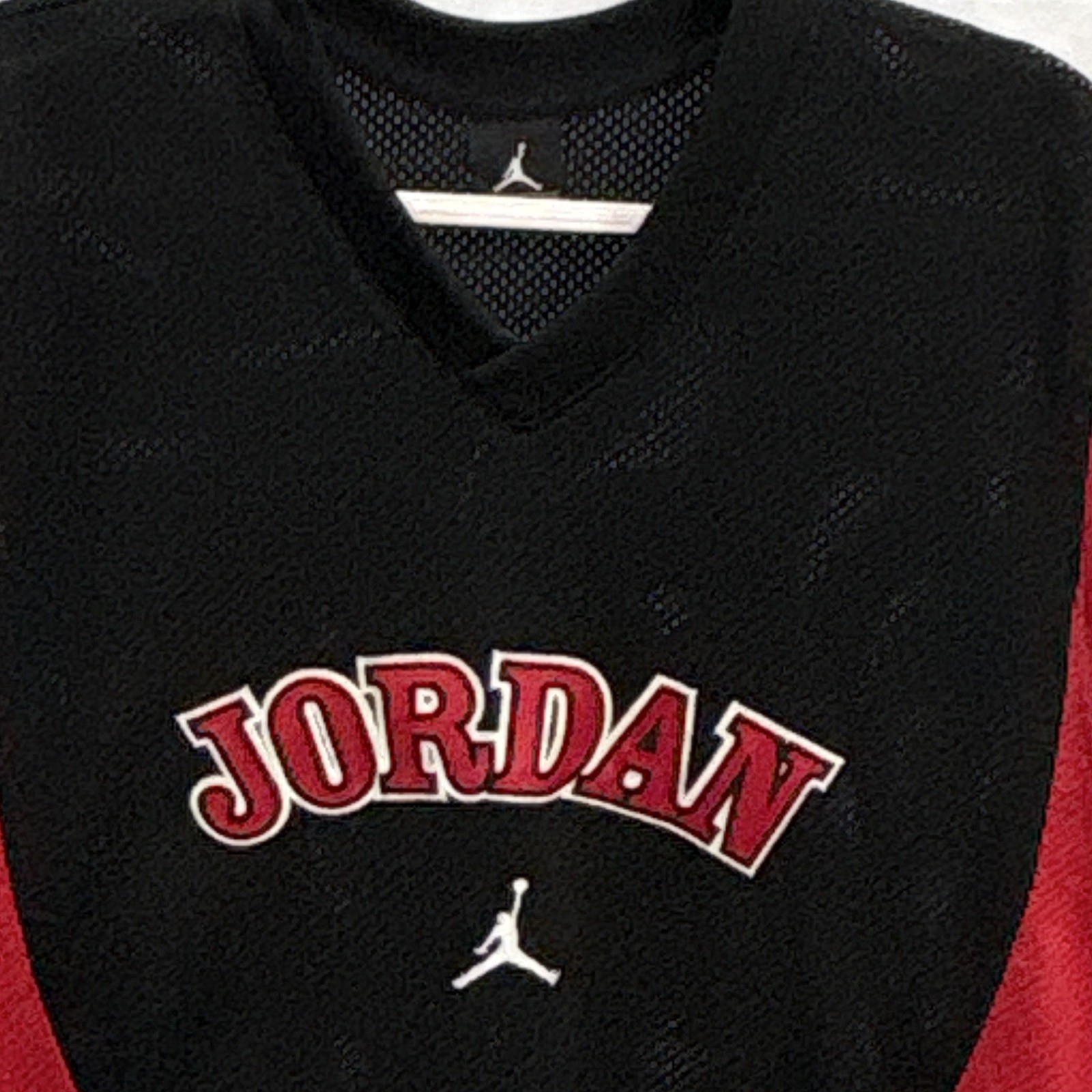 Jordan Men’s L Mesh Basketball Jersey Tank V-Neck Colorblock Breathable gallery