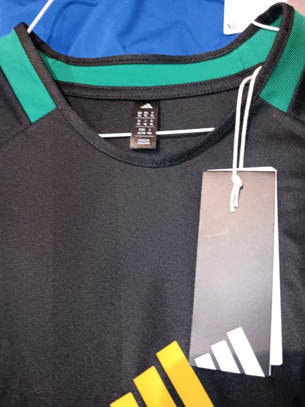 ADIDAS SPORTSWEAR MEN'S CLIMACOOL BLACK TIRO JERSEY T-SHIRT 100% POLY XL $35 NWT gallery