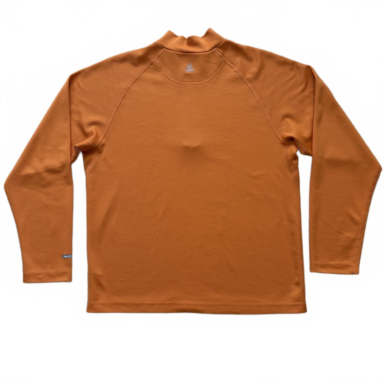 North Face Flight Series 1/4 Zip Pullover Sweater Mock Neck Orange Men's Medium gallery