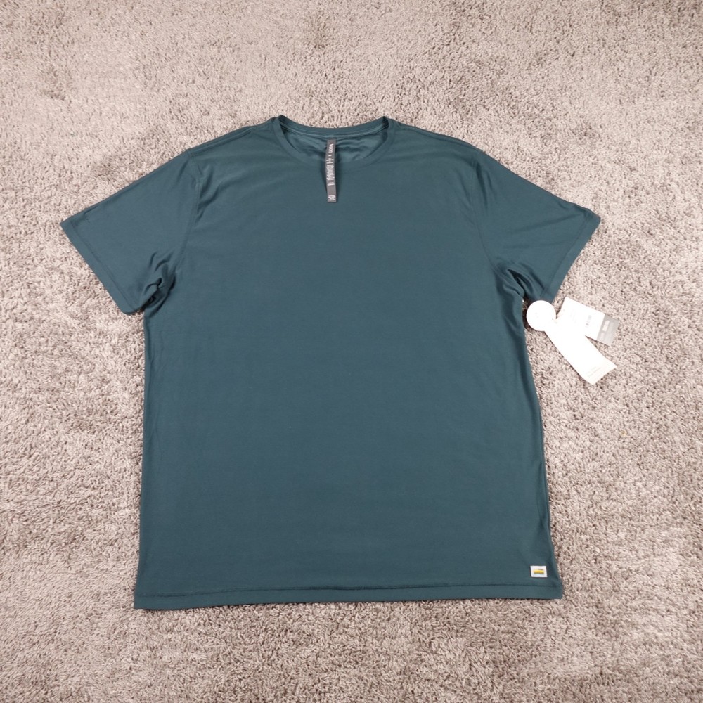 Vuori Shirt Mens 3XL Short Sleeve Strato Tech Tee Short Sleeve Green