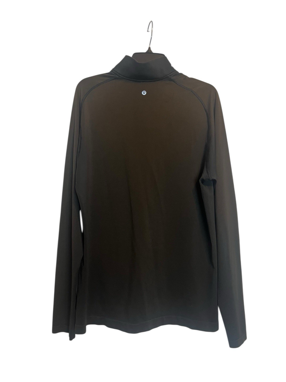 Lululemon Metal By Vent Tech Half Zip Top Pullover Large Brown Black gallery
