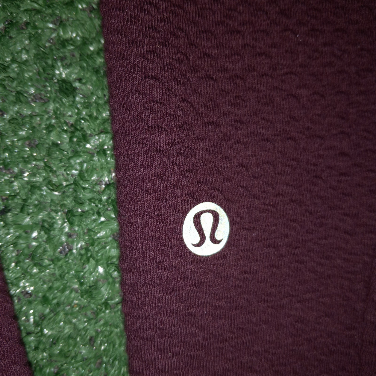 Lululemon At Ease Textured Half Zip Pullover M3DPXS Maroon 1/2 1/4 Mens Large gallery