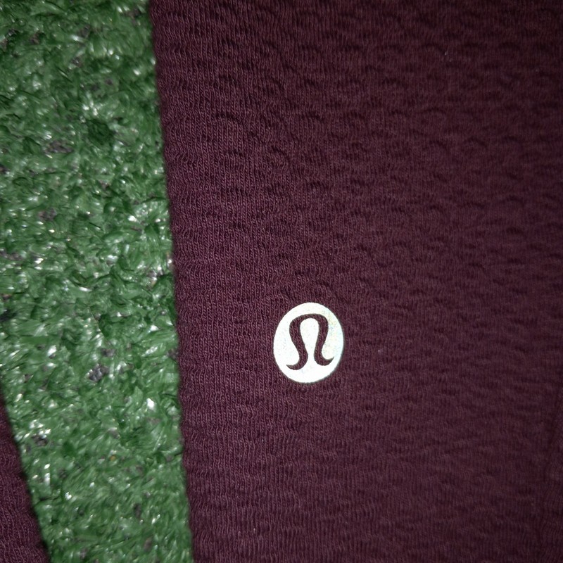 Lululemon At Ease Textured Half Zip Pullover M3DPXS Maroon 1/2 1/4 Mens Large gallery