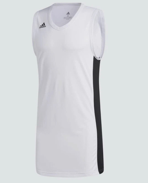 ADIDAS Next Prime Men's Tank 2XL Basketball Training Jersey White Black NWT
