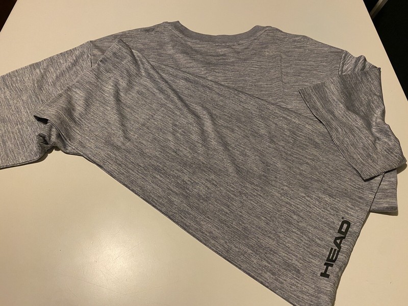 HEAD Men's Hypertek T-Shirt Grey Tennis Workout Small Yonex Badminton Uniqlo gallery