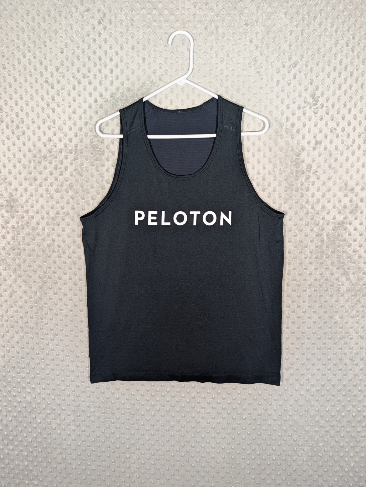 Lululemon Peloton Tank Top Men's Large Navy Sleeveless Bike Workout Gym Heather gallery