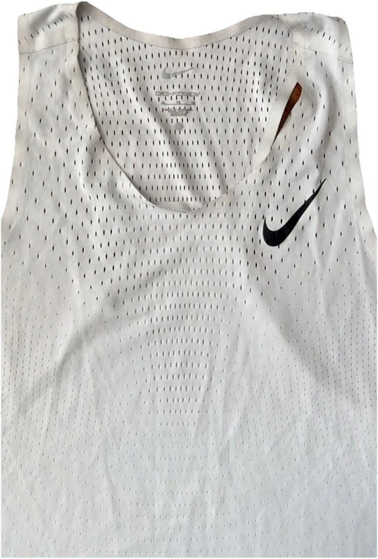 Nike ADV Aeroswift Racing Running Singlet Tank Top FN4231-121 White Men’s XL gallery