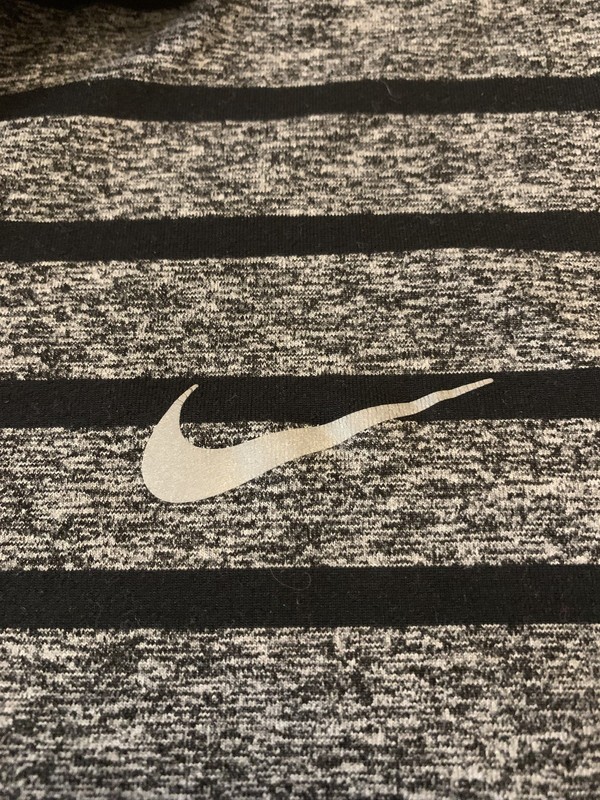 Nike Element Running Pullover 1/2 Zip Shirt Mens L Striped DriFit Mock Thumbhole gallery