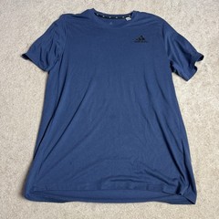 Adidas Mens Primegreen Crew Neck Aeroready Medium Blue Active