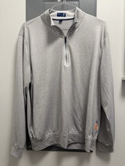 Stitch Golf Men’s XL Heather Gray Stretch Performance 1/4 Zip Pullover EUC BCC