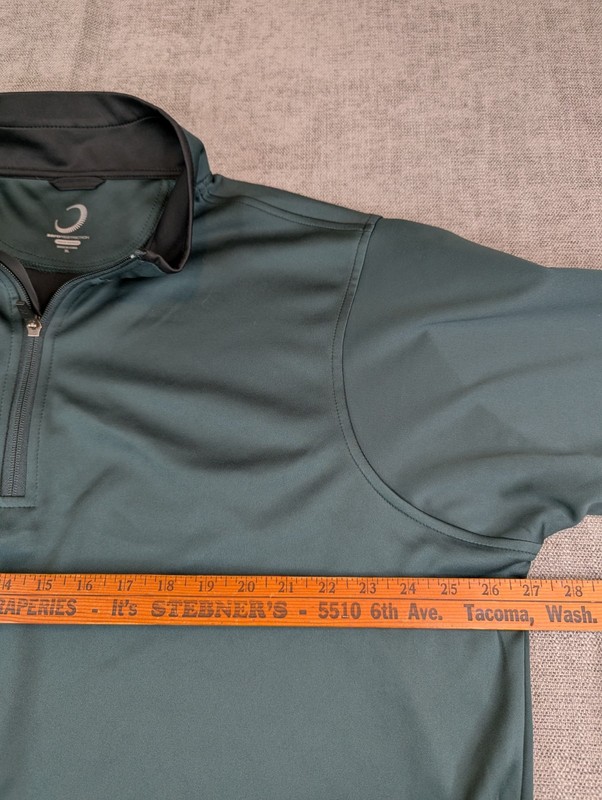 Zero Restrictions Sweater Mens XL Teal Tour Series Performance Golf Quarter Zip gallery