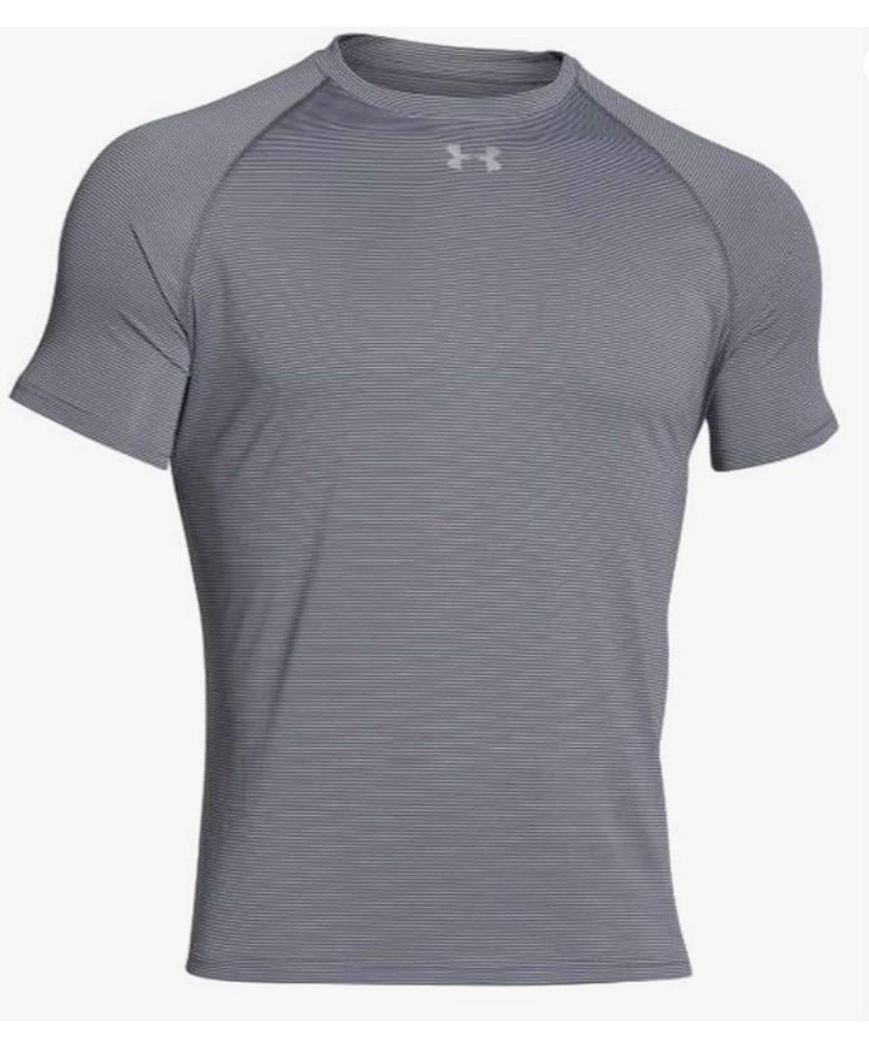 Under Armour Men's Stripe Tech Locker Tee 1276222-041 Grey Size-Small gallery