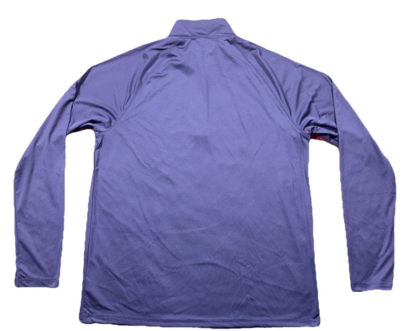 Alo Pullover Quarter Zip Mens Large Blue/purple Performance Long Sleeve gallery