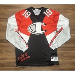 Champion The King Of Sweatshirts Logo #19 Hockey Jersey Red/Black Sz Small