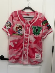 Headgear Classics Kanye West Graduation Baseball Jersey Pink Camo Men’s Size S