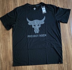 Under Armour Project Rock T-Shirt Men’s Sz XL Brahma Bull Workout Gym Tee