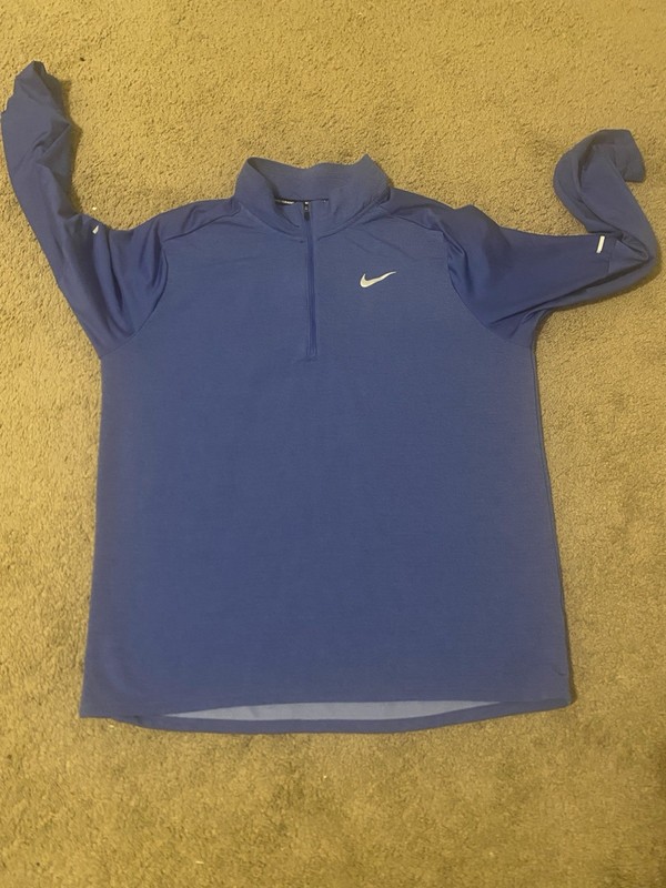 Nike Dri-FIT Element Men's Half-Zip Running Top Game Royal/Obsidian XL gallery