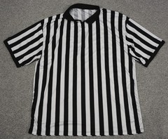 Fancy Fun Short Sleeve Referee Shirt Men’s XXL Black & White Zebra Jersey