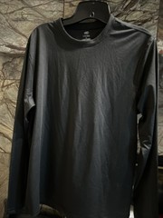 Leg3nd Workout Shirt Black Long Sleeve Crew Neck Mens Size Medium