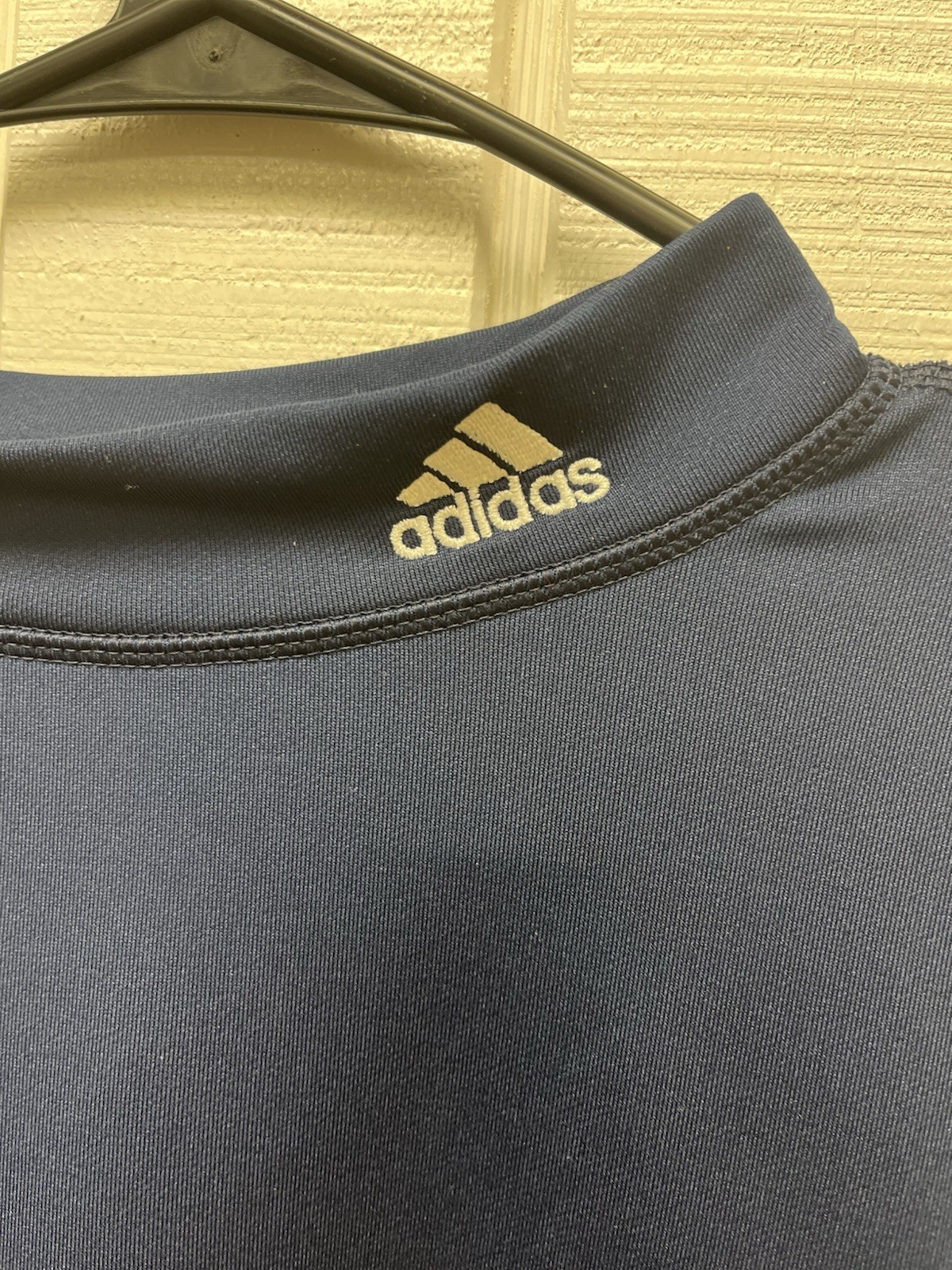 Adidas Men’s 2XL Compression Turtleneck LS Navy Blue Climawarm Activewear Shirt gallery