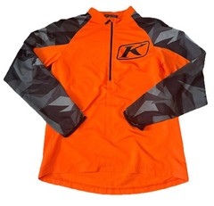Klim Revolt Pullover Medium Orange Camo Quarter Zip Baselayer Dirt Bike Snowmobi