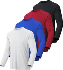 7 Pack Men’s Long Sleeve Shirts UPF 50+ UV Sun Protection Quick Dry Wicking Top