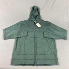 Peter Millar Golf Hoodie Jacket Crown Sport Full Zip Medium Green NWT MSRP $165
