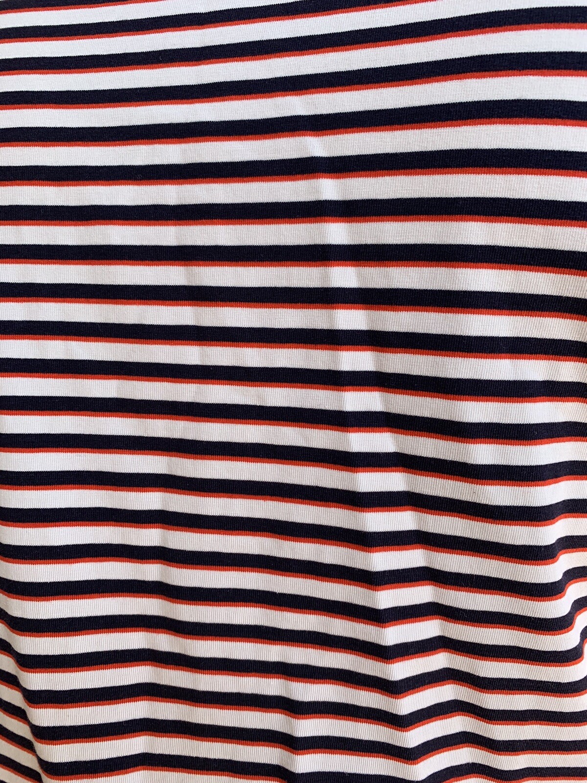 New Lululemon 5 Year Basic Shirt Short Sleeve Navy Red White Stripe Nautical XL gallery