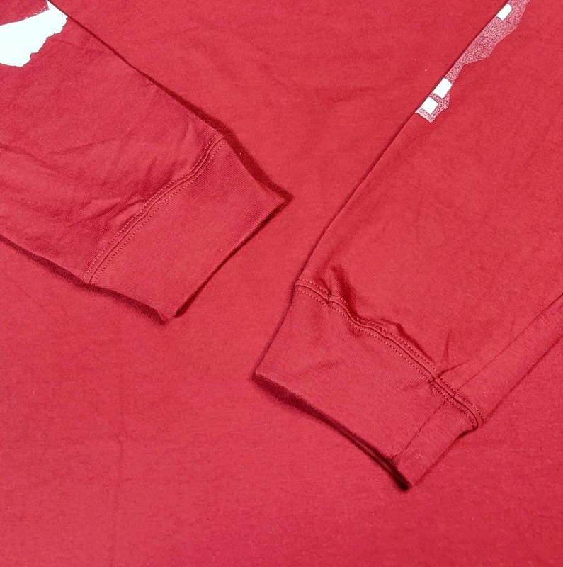 NIKE Air Jordan Flight Mens Logo Long Sleeve Tshirt Maroon Red White M L XL 2XL gallery